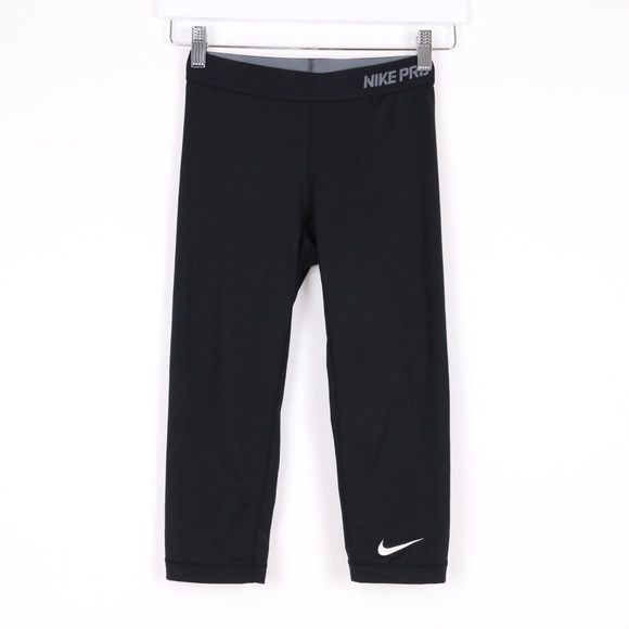 Nike Pro Black Leggings - Picture 1 of 8